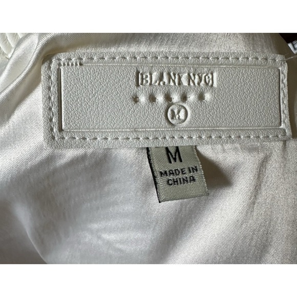 BLANKNYC Tweed Bomber Jacket Medium White Multicolor Zip Up Textured Womens $128 - Picture 6 of 13